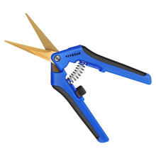 VIVOSUN Gardening Scissors 6.5 Inch Hand Pruner Shear with Titanium Coated Blades, Pruning Shear for Plants, Flowers, Hedges 1-Pack Blue