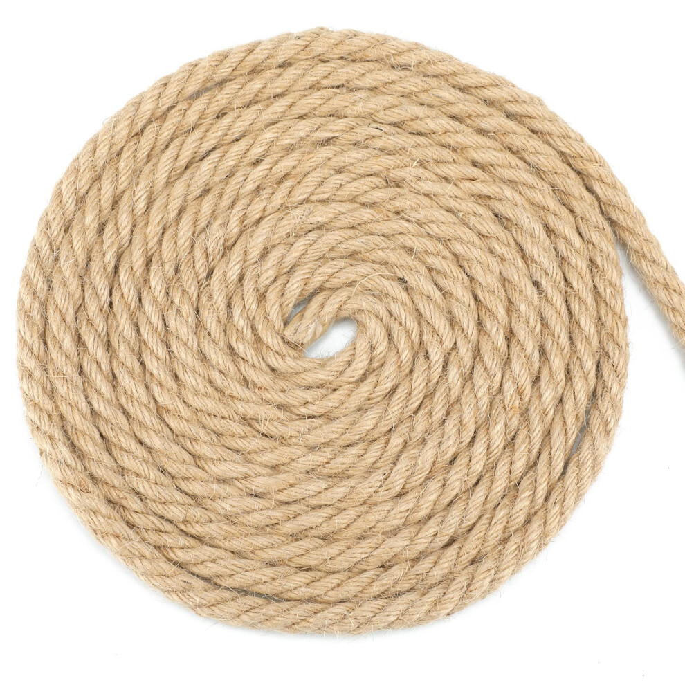 G2plus 10Mm Jute Hemp Rope, 4-Ply Natural Thick Rope, 10M Strong Craft Twine For Gardening Bundling Camping Decorating 00000089843130