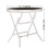 PHI VILLA Small Garden Table Folding Outdoor Side Table Outdoor Coffee Table, Black 3