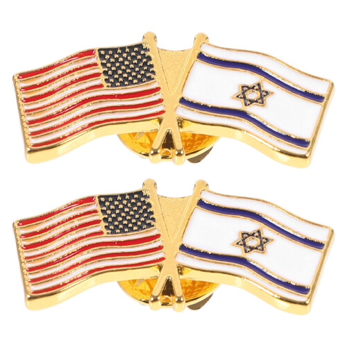 Decoratieve Metalen Lapel Pins Israël Vs Multi 1