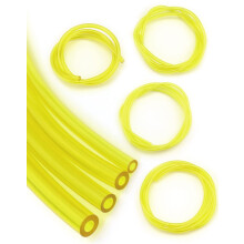QWORK 4 Pieces Universal Fuel Line, Petrol Fuel Line Hose Tube,2 x 3.5mm, 2.5 x 5mm, 3 x 5mm, 3 x 6mm for Chainsaws, Blowers, Pressure Washers,1m
