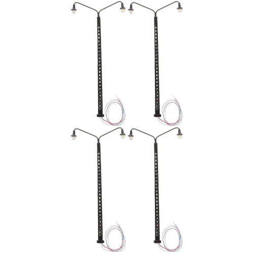 4St Kleine Treinlicht Decor ABS Metaal Miniatuur Model 2