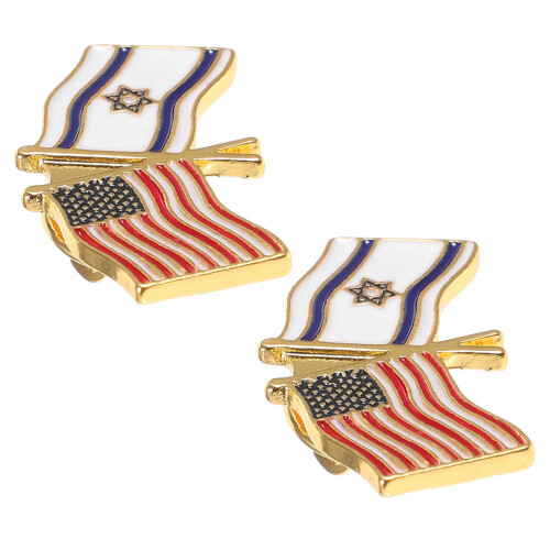 Decoratieve Metalen Lapel Pins Israël Vs Multi 2