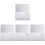 4Sets Hoogtemeter Sticker Met Zilveren 4