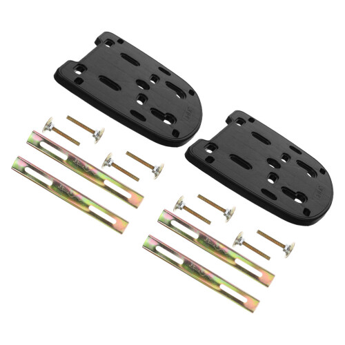 6Sets Secure Motorcycle Rear Carrier Rack Black Thickened PP Material 1