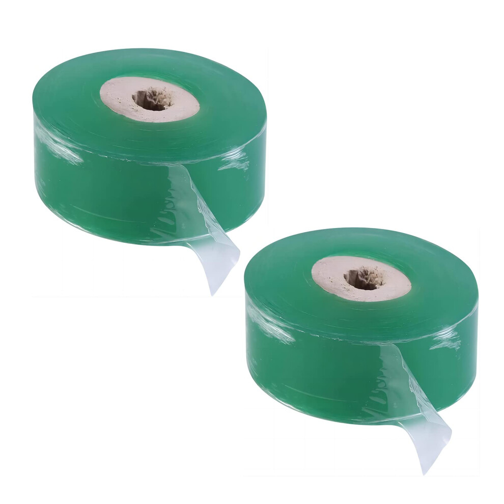 Bailinks 2 Pcs Grafting Tape, Biodegradable Grafting Film Stretchable Clear Floristry Film Moisture Barrier Grafting Tape For Garden Nursery Tree See