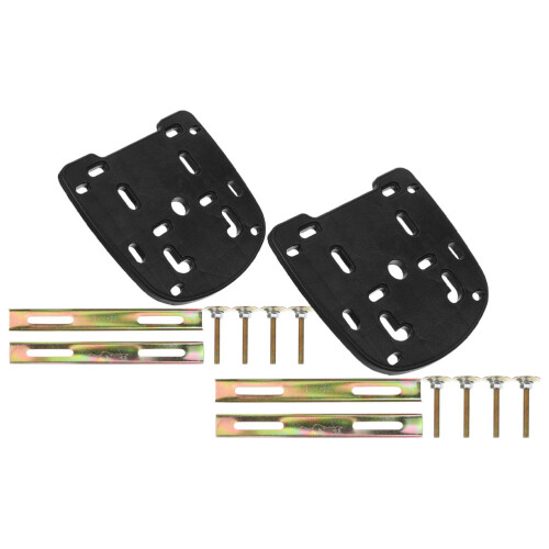 6Sets Secure Motorcycle Rear Carrier Rack Black Thickened PP Material 2