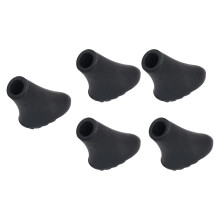 10St Wandelstok Rubber Tips, Verstevigd En Slijtvast Zwart