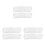 3Paren Zachte Witte Afneembare Slipper Charms Dames Schoeisel 10