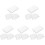 300St Oorcorrectie Stickers Wit Silicone Dames Langdurig Gebruik 4