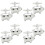 4Paren Witte Manchetknopen Stijl Creatieve Knopen Herenpak 5