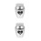2Pcs Stainless Steel Pet Cinerary Urns Silver Durable Funeral Boxes 9