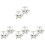 4Paren Witte Manchetknopen Stijl Creatieve Knopen Herenpak 2