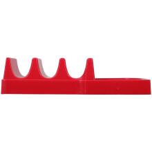 2St Plastic Taco Houder Rood Wave Voor Tortilla Snacks & Burrito