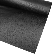 WARM&LOVE 2 m x 3 m Pond Liners Cut Black HDPE UV and Weather Resistant Swimming Pool Film Tarpaulin Black for Fish Ponds, Fountains, Water Garden an