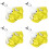 4St Gele Polyester Parachutes Voor Snelheid- En Weerstandstraining 7