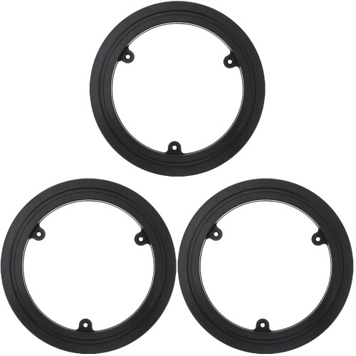 3St Professioneel Zwarte Turntable Plastic Draaiplateau 2