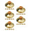 30St Mini Kindercymbalen Goud Metaal Handpercussie Instrument 5