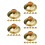 30St Mini Kindercymbalen Goud Metaal Handpercussie Instrument 6