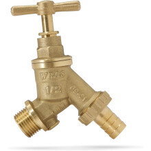 TC Outside Garden TAP Hose Union BIB TAP 1/2" Brass with Double Check Valve