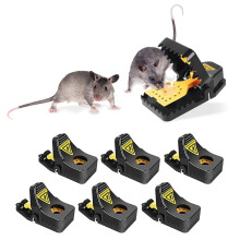BELREZ Pack of 6 Mouse Traps - Reusable Mouse Traps That Kill Instantly with Bait Cup - Safe and Effective Mice Traps for Indoor and Outdoor - Quick
