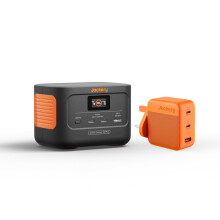 Jackery Solar Generator 100 Plus 102W Gan 3-Port Charger, 99Wh Portable power station with 102W Gan 3-Port Charger, LiFePO4 Battery 128W Output for O