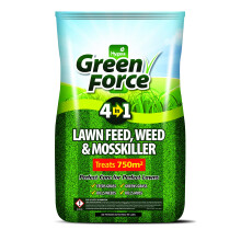 GREENFORCE G60015 4 in1 Lawn Feed Weed, Moss Killer, Green, 50 X 40 X 25 cm