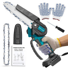 Mini Chainsaw for Makita 18v Woodworking with Small Handheld Electric 6-inch Logging Saw mini Portable Chainsaw for Wood Cutting Tree Trimming with T