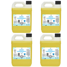 Custom Chemical Supplies Sodium Hypochlorite 14-15% 4x5L, Patio Cleaner | High Strength, Swimming Pool Chlorine, Pale yellow (SH1415-20)