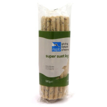 lavera Suet Logs for Wild Birds - with Mealworms for Extra Taste and Nutrition, High in Energy and Protein, Ridged for Better Grip, Great for Suet Fe