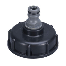IBC Tank Adapter,IBC Tank Fittings,IBC Connector S60x6 to 4 Water Pipe Tap Cap,S60X6 to 1/2" Threaded Hose Fitting for Water Storage Tanks & Garden H