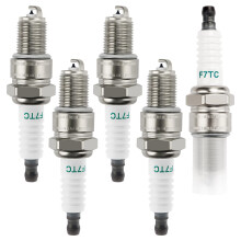 VooGenzek 5 PCS Spark Plug F7TC, Lawnmower Spark Plug, F6TC / F7TC Spark Plug Replacement, for GX120 GX200 GX240 Go Kart Mini Bike Tillage Polishing