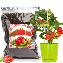 Organic Vegetable Soil Mix 1L, Indoor Plants Potting Mix for All Potted Vegetable like Tomatoes Lettuce Bell peppers, Grow Healthy houseplants Indoor