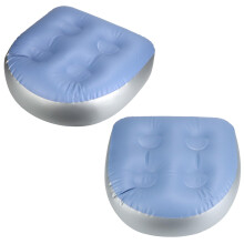 QWORK 2Pcs Inflatable Booster Seat, Inflatable Seat Cushion for Hot Tubs and Spas, Adjustable Bath Cushion with 4 Suction Cups