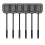 MR.SIGA Heavy Duty Long Handle Fly Swatter, Black, 6 Pack 1