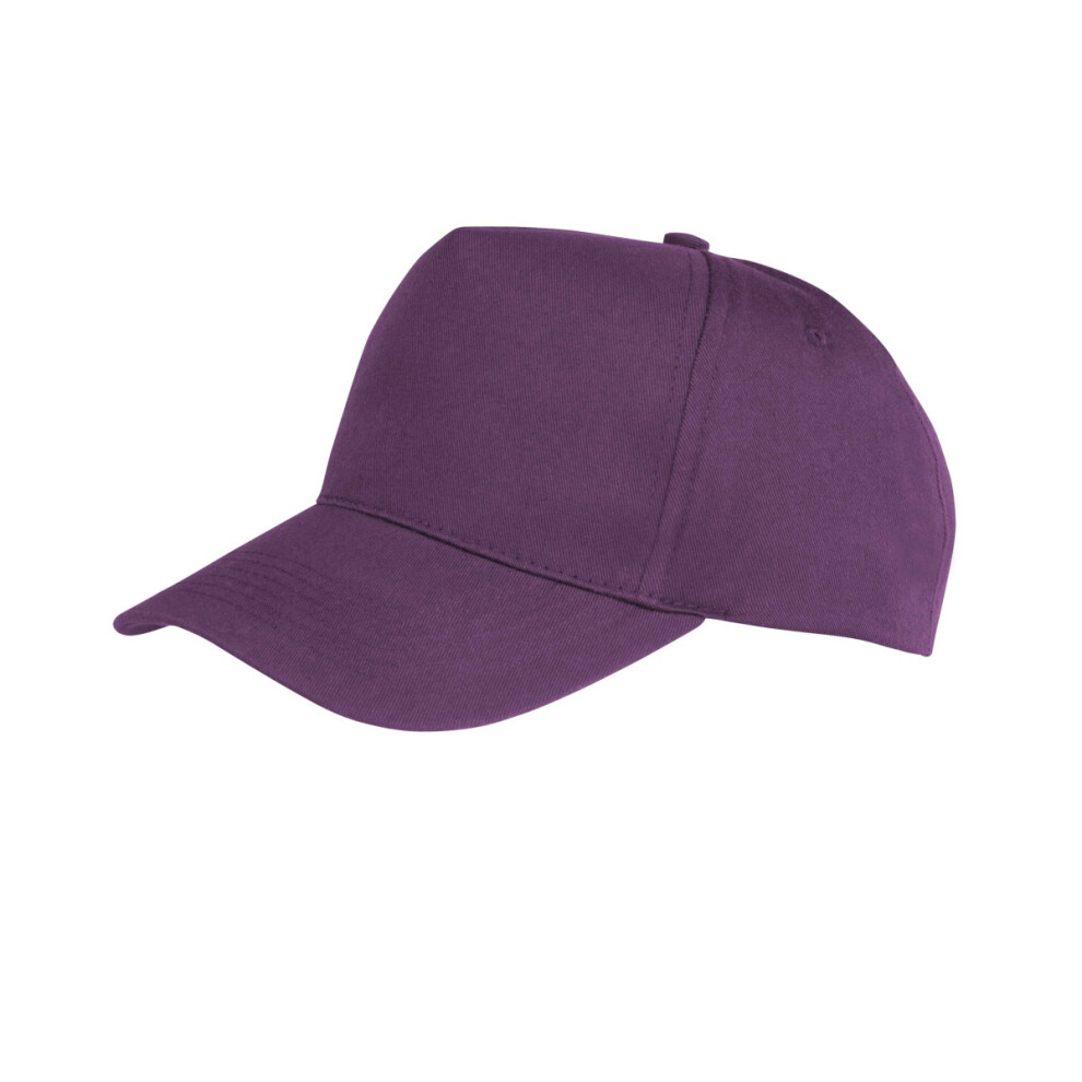 Result (One Size, Purple) Unisex Core Boston 5 Panel Printers Baseball Cap