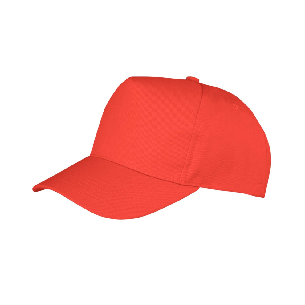 Result (One Size, Red) Unisex Core Boston 5 Panel Printers Baseball Cap