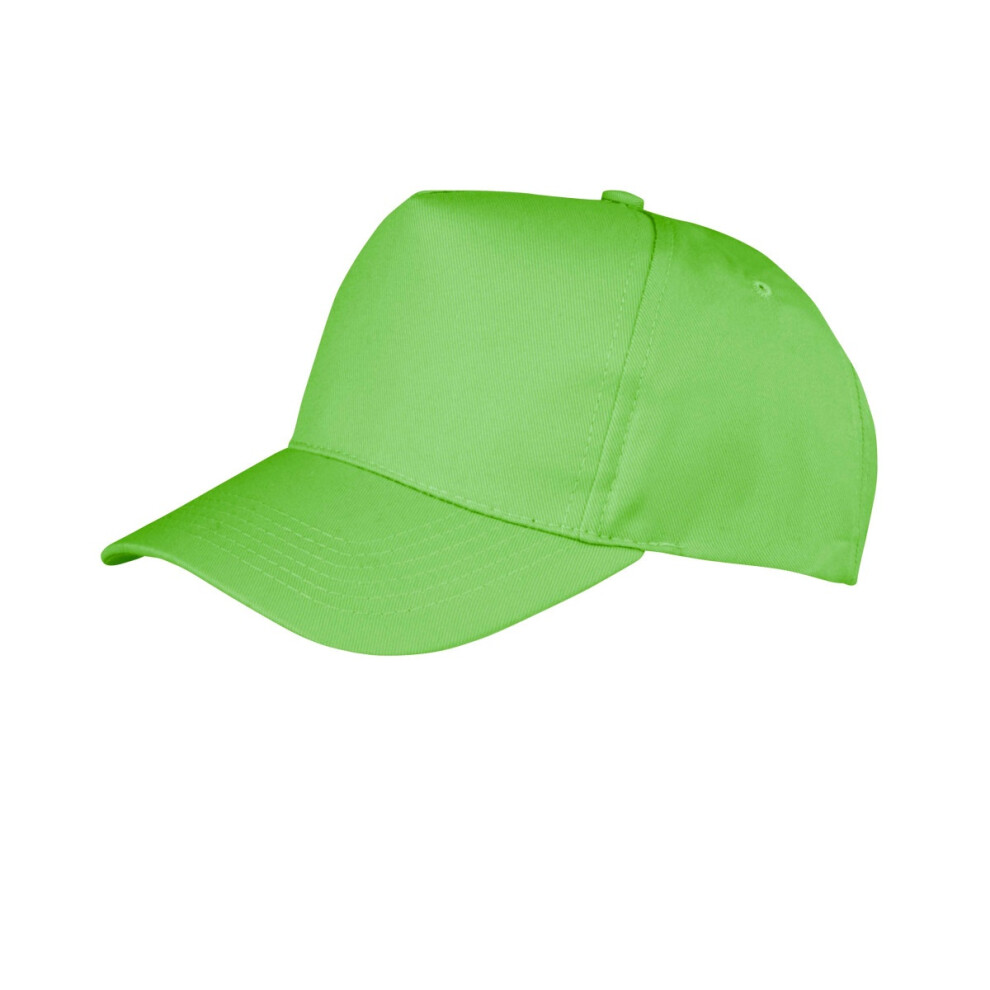 Result (One Size, Lime) Unisex Core Boston 5 Panel Printers Baseball Cap