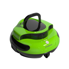 POOLPURE Pool Robot Wireless, 100 Minutes, Double Motor, LED Indicators, Self-Parking Function, IPX8 Waterproof, Wireless Pool Vacuum Cleaner, Ideal