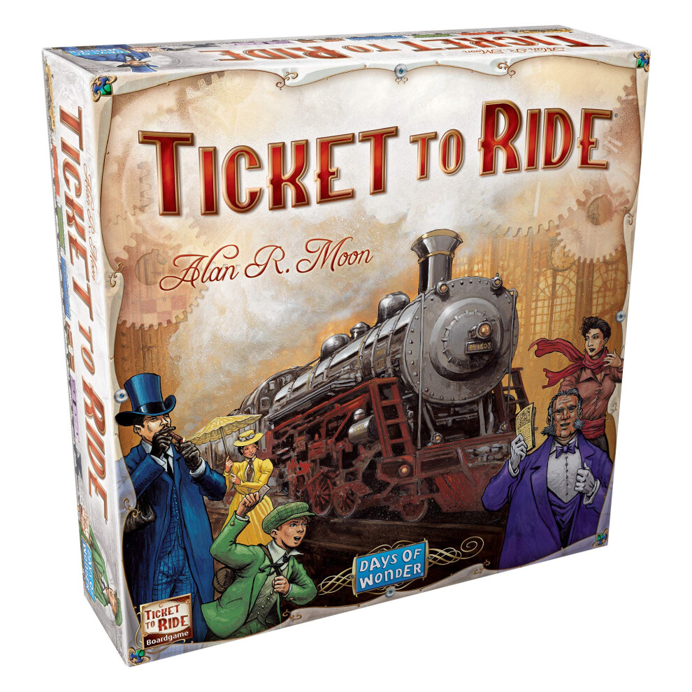 Days Of Wonder | Ticket To Ride Board Game | Ages 8+ | For 2 To 5 Players | Average Playtime 30-60 Minutes