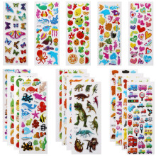 Vicloon 3D Stickers, 550+ Puffy Stickers 22 Variety Sheets for Rewarding Gifts Scrapbooking Including Animals, Fish, Dinosaurs, Numbers, Fruits, Truc