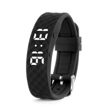 TabTime Vibrating Alarm Wristband (Black, Small) - Silent Alarm Watch - with up