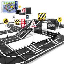 Magnetic Tiles Road Set for Kids - STEM Educational Construction Toys for 3 4 5 6 7 8+ Year Old Boys and Girls, Creative Building Toys for Toddlers,