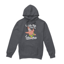 (XXL, Charcoal) SpongeBob SquarePants Mens Singing Patrick Star Hoodie