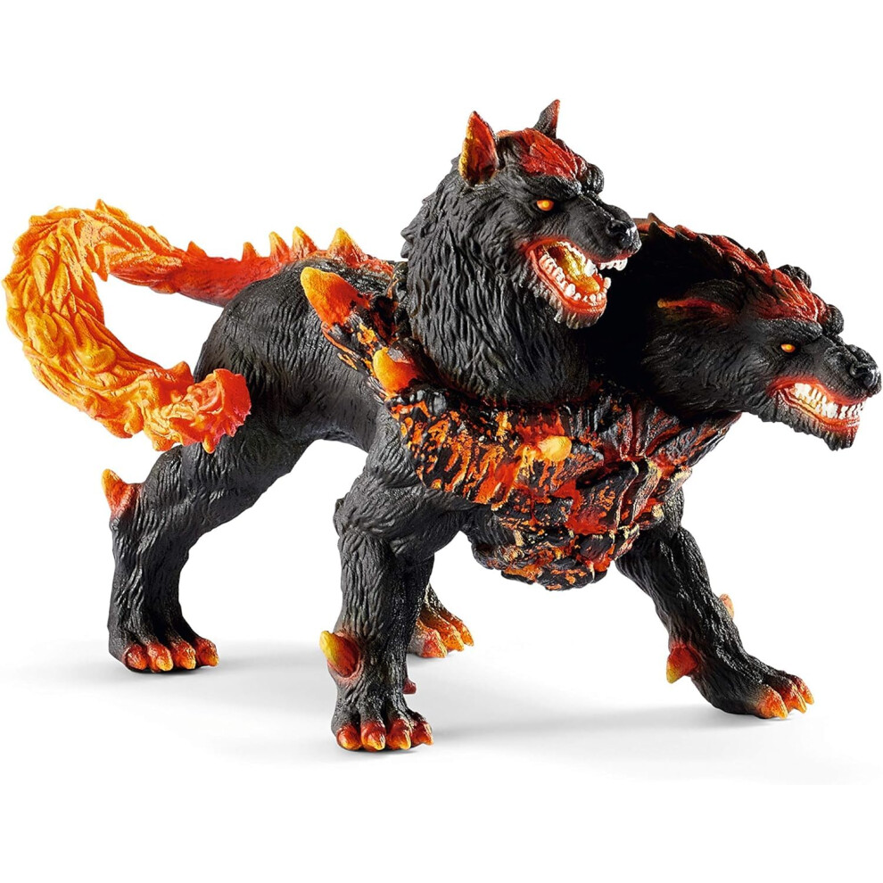 Schleich 42451 Hellhound Eldrador Creatures Toy Figurine For Children Aged 7-12 Years, 05 X 6.3 X 14.76 Inch
