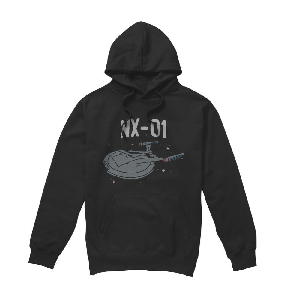 Star Trek (Xl, ) Mens The Og Nx Class Hoodie Black
