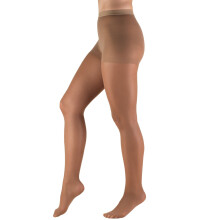 Truform Sheer Compressiekousen, 8-15 mmHg, Vrouwen Shaping Panty, 20 Denier, Taupe, Queen Plus, Made in USA