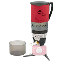 Sistema de Estufa Personal WindBurner a Prueba de Viento para Camping y Senderismo, Rojo