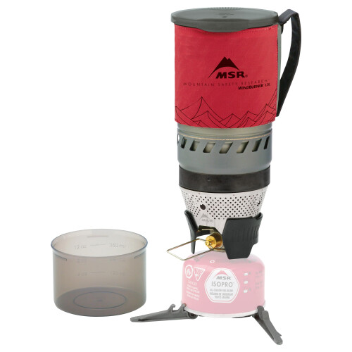MSR WindBurner Camping- und Backpacking-Kocher, winddicht, Rot