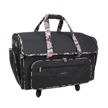 Everything Mary XXL Wheeled Sewing Machine Bag Sewing Machine Case - Durable, Spacious Storage with 4 Wheels, Multiple Pockets for Sewing &amp; Craft Supp